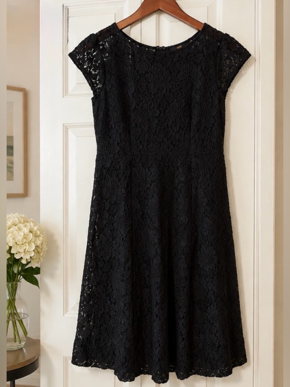 Zink London Black Lace Fit & Flare Dress – Women’s XXL